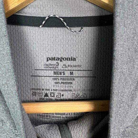 Patagonia Shirt‎ Mens M shirt Layer 1/4 Zip Lightweight Athletic - Picture 7 of 7
